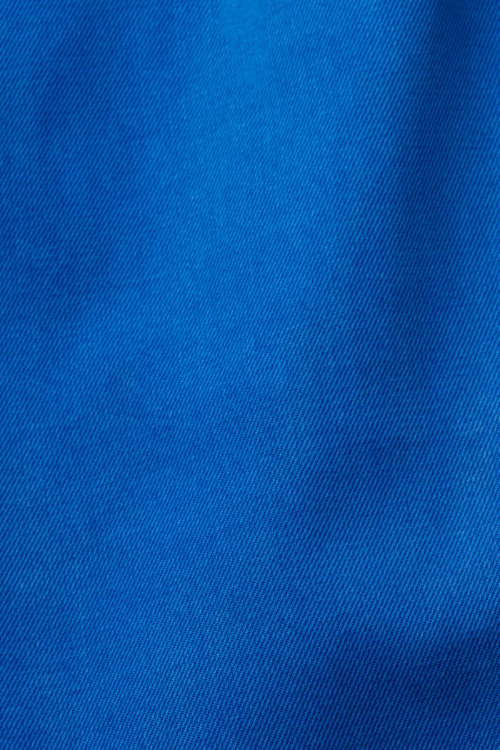 Skrócone spodnie chino bez zapięcia, BRIGHT BLUE, detail image number 6