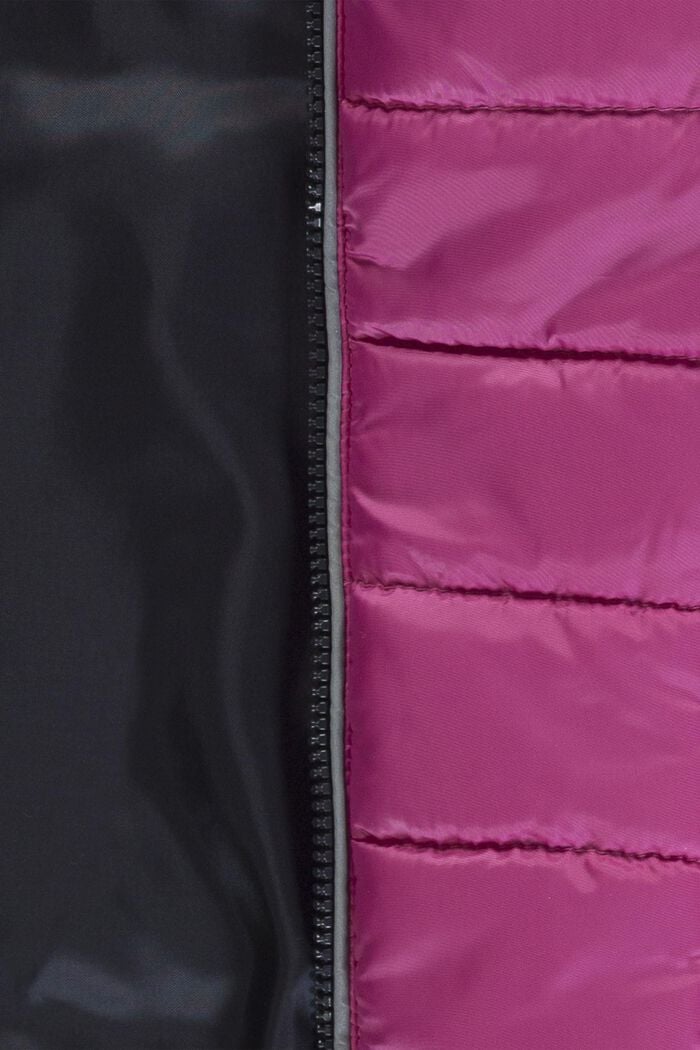 Ocieplana pikowana kurtka z kapturem, PINK, detail image number 2