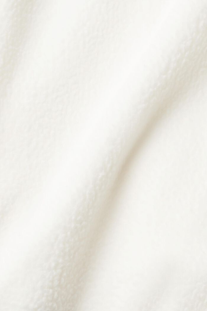 Pluszowa bluza w collegowym stylu, OFF WHITE, detail image number 1