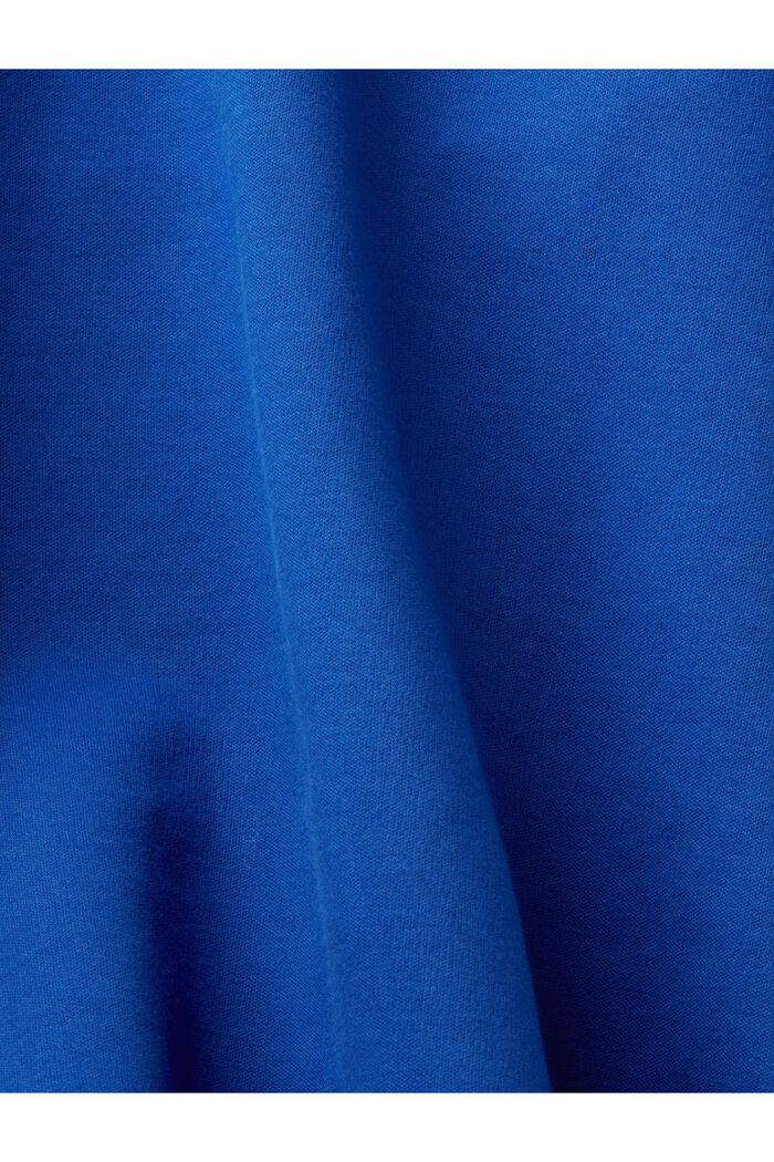 Bluza z kapturem z miękkiej w dotyku dzianiny dresowej, mieszanka z bawełną ekologiczną, BRIGHT BLUE, detail image number 4