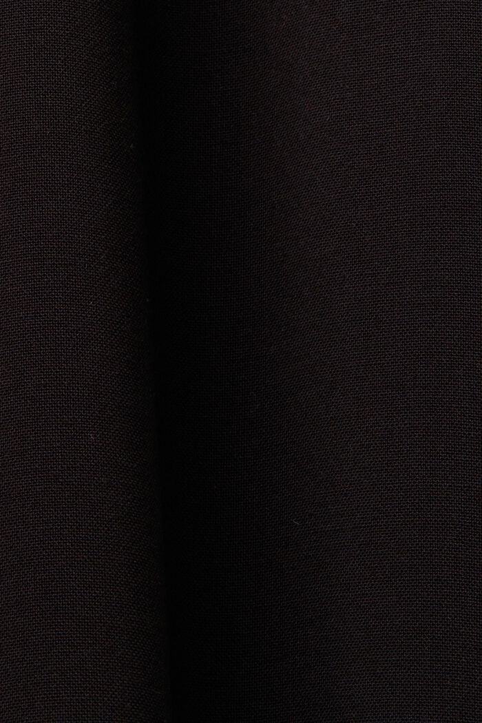 Spodnie bez zapięcia z szerokimi nogawkami, BLACK, detail image number 6