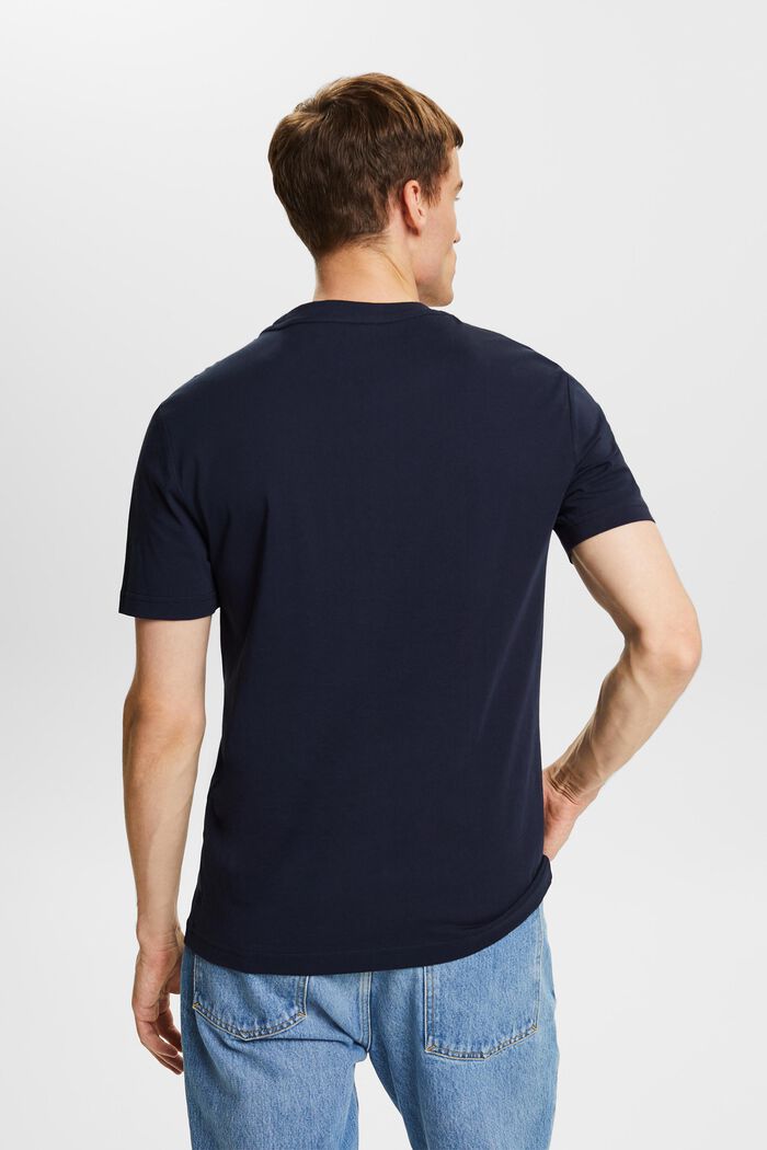 Dżersejowy T-shirt z bawełny organicznej, NAVY, detail image number 3