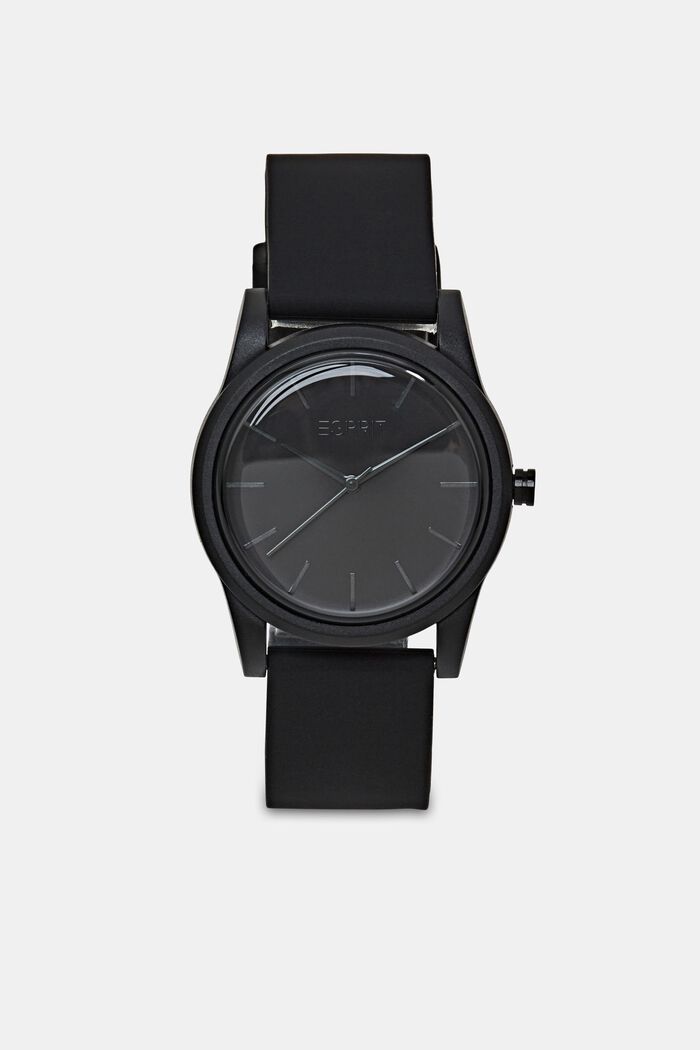 Zegarek z paskiem z gumy, BLACK, detail image number 0