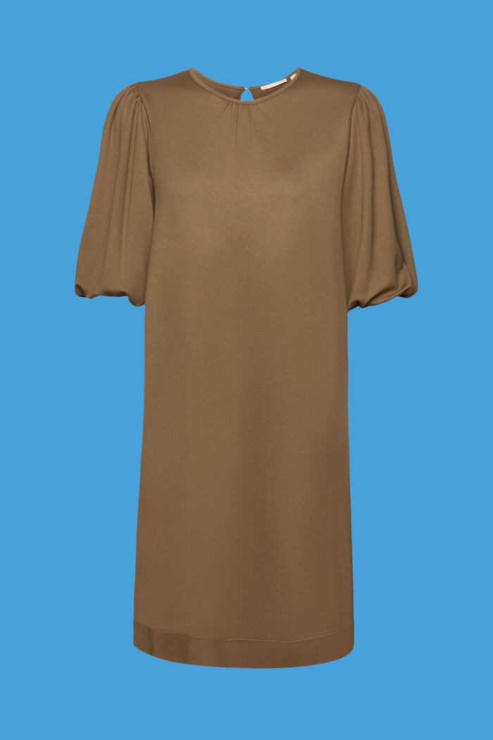 Sukienka mini z szerokimi rękawami, KHAKI GREEN, detail image number 6