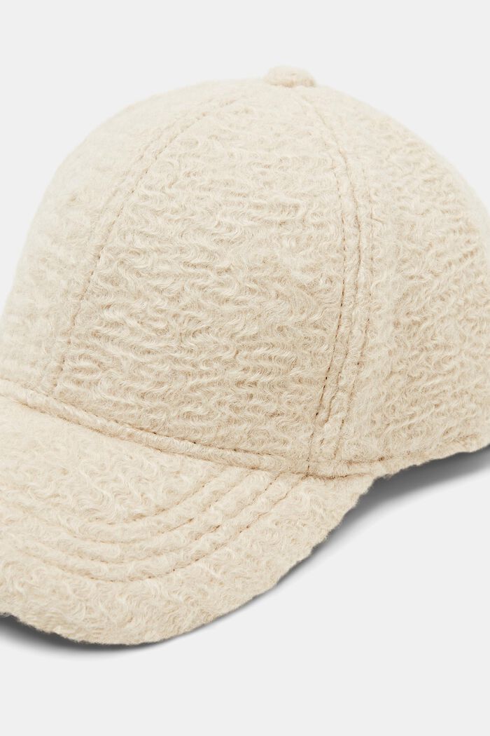 Polarowa czapka bejsbolówka, BEIGE, detail image number 1
