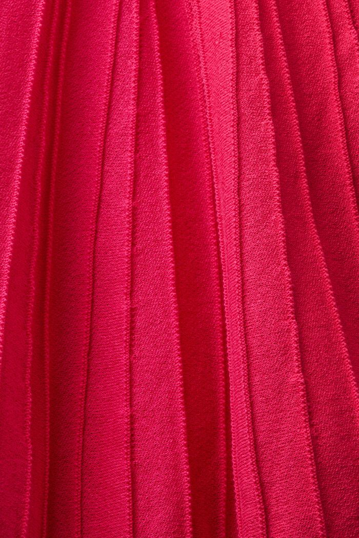 Plisowana spódnica mini z o linii A, PINK FUCHSIA, detail image number 4