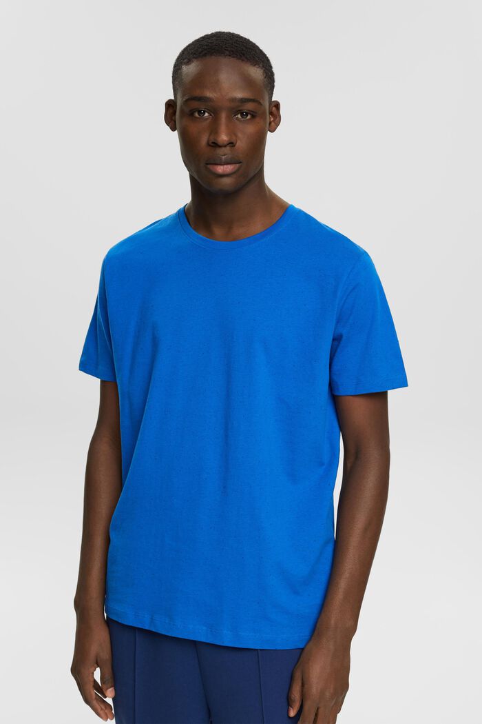 Nakrapiany T-shirt z dżerseju, BLUE, detail image number 0