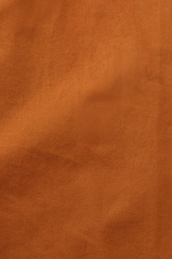 Koszula z popeliny bawełnianej, CARAMEL, detail image number 5