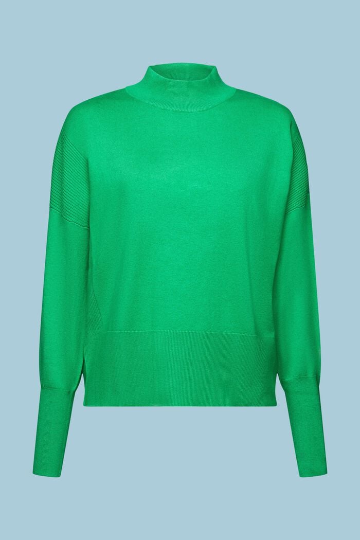 Sweter z półgolfem, GREEN, detail image number 5