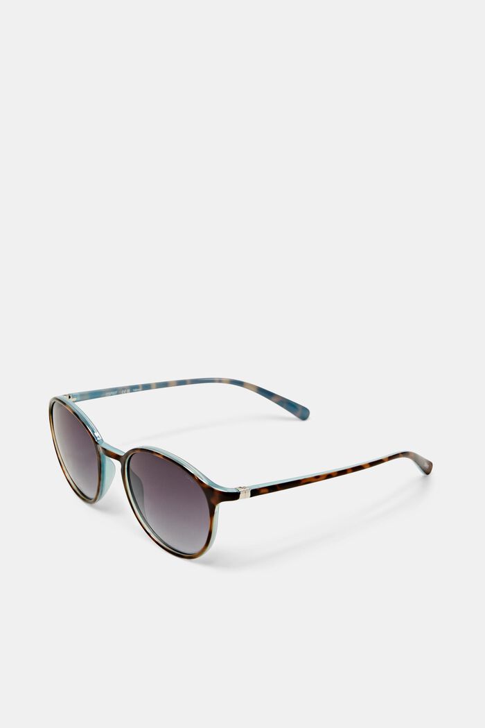 Okrągłe, cieniowane okulary przeciwsłoneczne, unisex, DEMI BLUE, detail image number 0