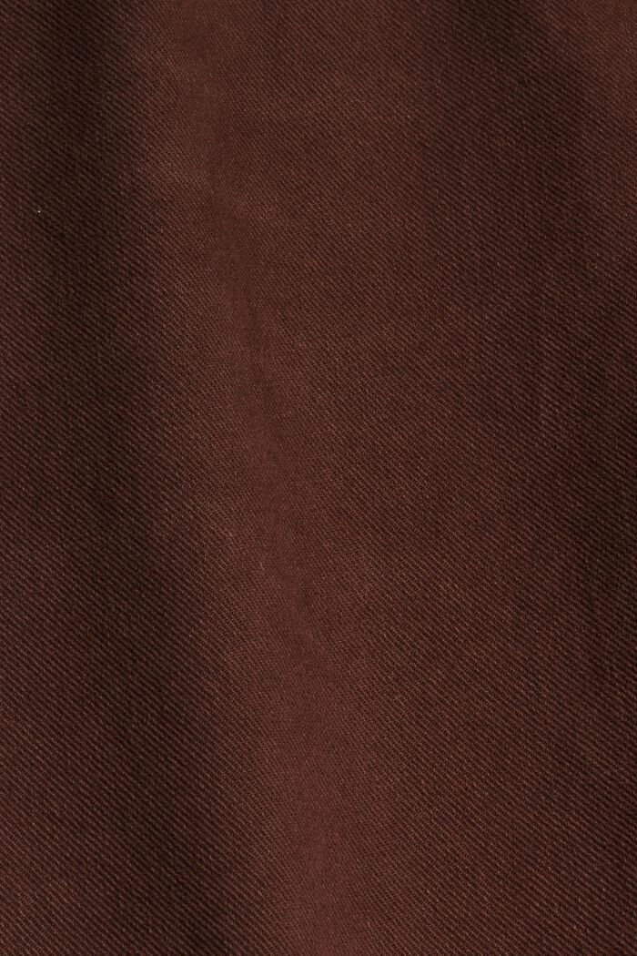 Wygodne spodnie o dł. 7/8 w spranym stylu, bawełna ekologiczna, RUST BROWN, detail image number 4