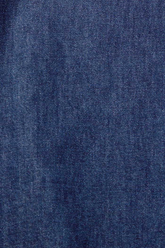 Dżinsowa koszula z naszytymi kieszeniami, BLUE DARK WASHED, detail image number 1