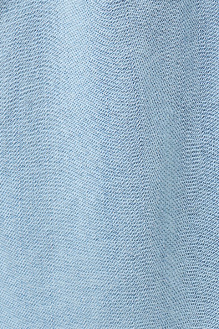 Dżinsowe szorty na gumce, TENCEL™, BLUE BLEACHED, detail image number 5