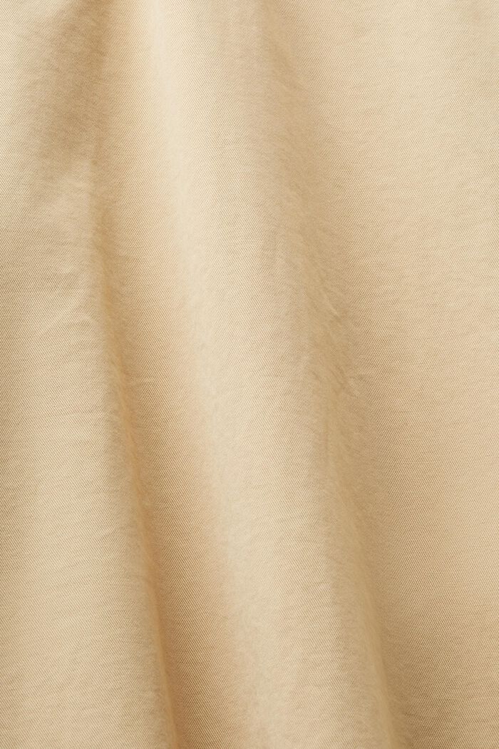 Płócienna sukienka w 100% z bawełny pima, SAND, detail image number 5