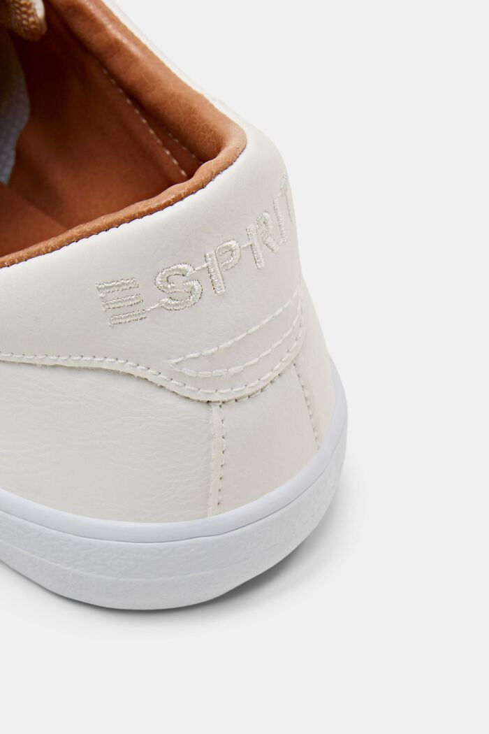 Sneakersy z imitacji skóry, OFF WHITE, detail image number 3