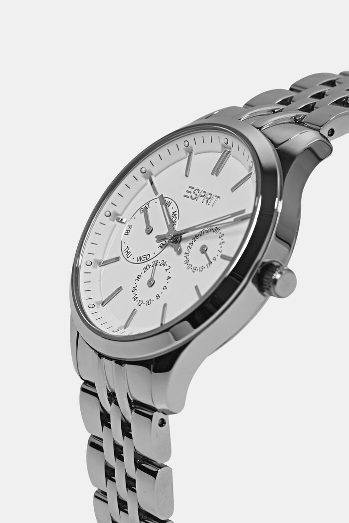 Wielofunkcyjny zegarek z dzieloną bransoletą, SILVER, detail image number 1