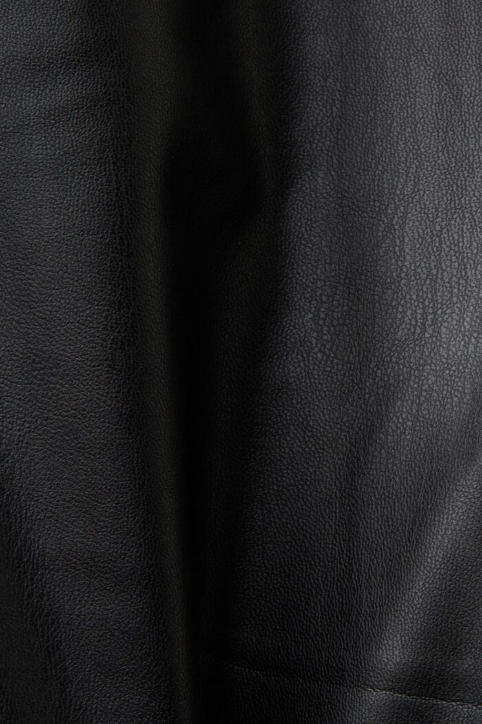 Spodnie z imitacji skóry o fasonie kick flare, BLACK, detail image number 5