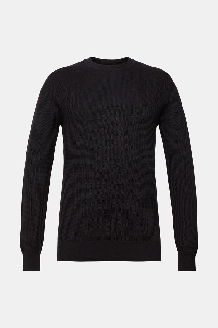 Sweter w paski, BLACK, detail image number 2