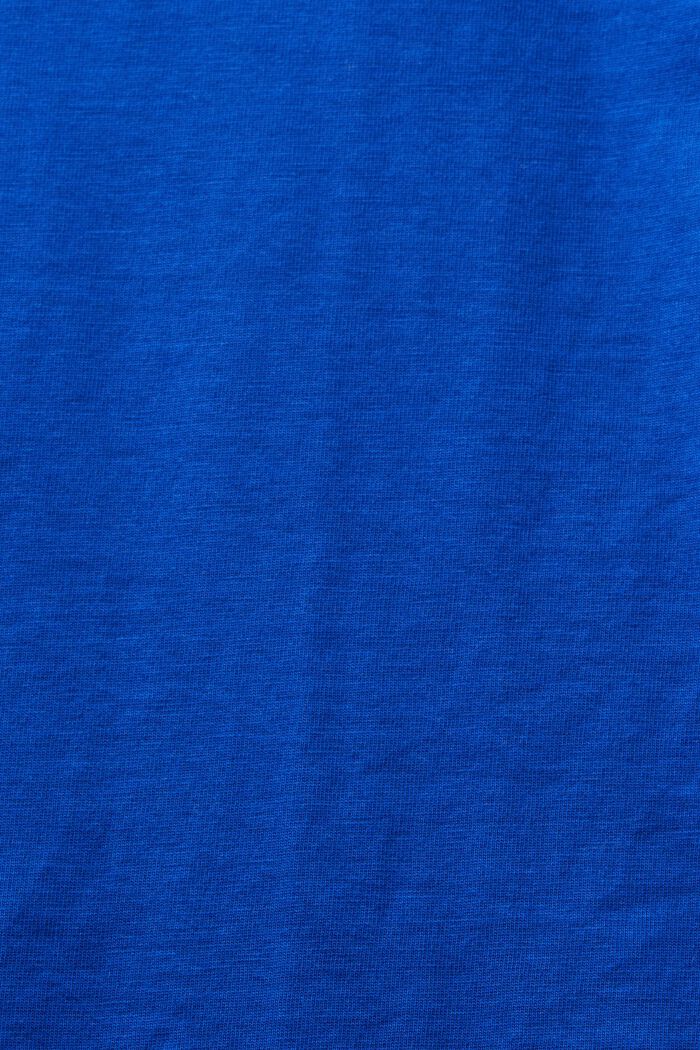 Dżersejowy T-shirt z bawełny organicznej, BRIGHT BLUE, detail image number 4