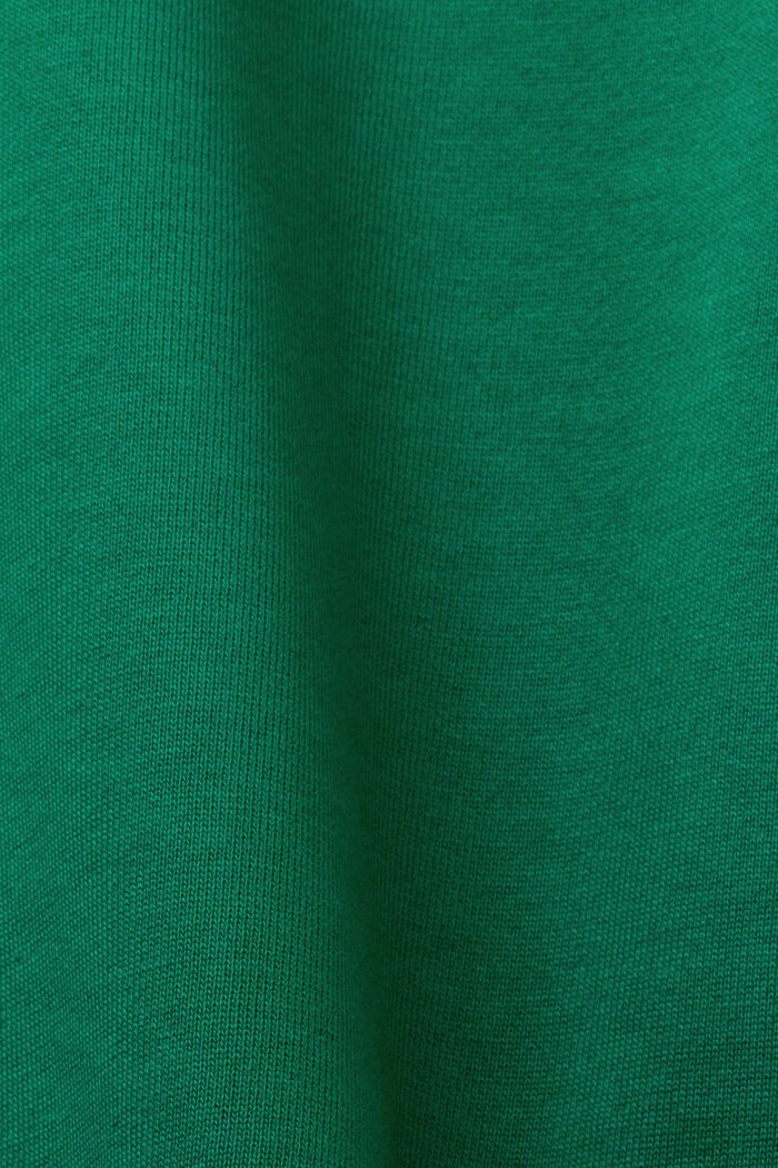 Bluza z bawełny organicznej z logo, DARK GREEN, detail image number 4