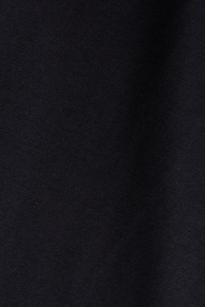 T-shirt z nadrukiem z bawełny pima, BLACK, detail image number 5