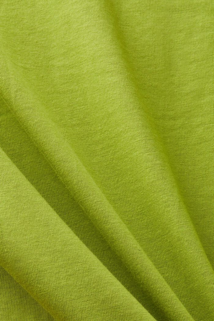 T-shirt z nadrukiem z bawełny organicznej, LEAF GREEN, detail image number 5