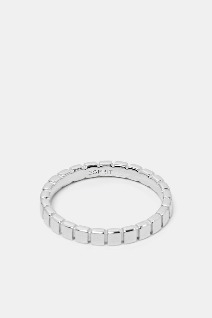 Prążkowany pierścionek, srebro sterling, SILVER, detail image number 0