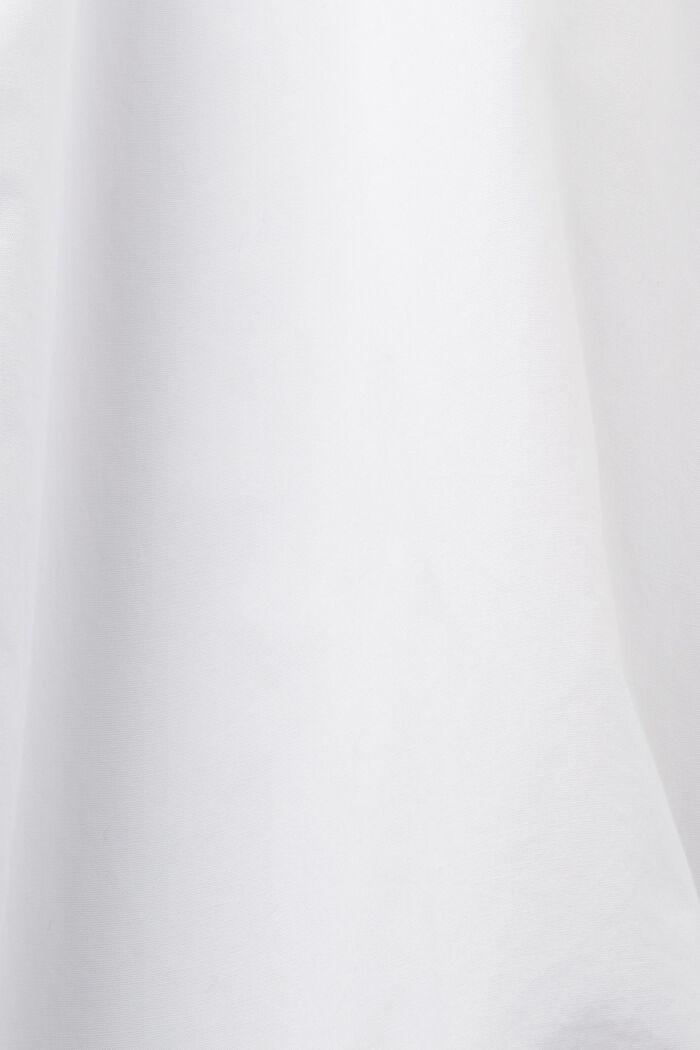 Bluzka koszulowa z popeliny, 100% bawełny, WHITE, detail image number 5