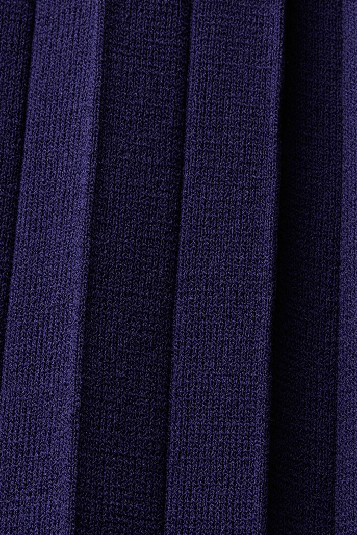 Plisowana sukienka maxi bez rękawów, DARK BLUE, detail image number 5