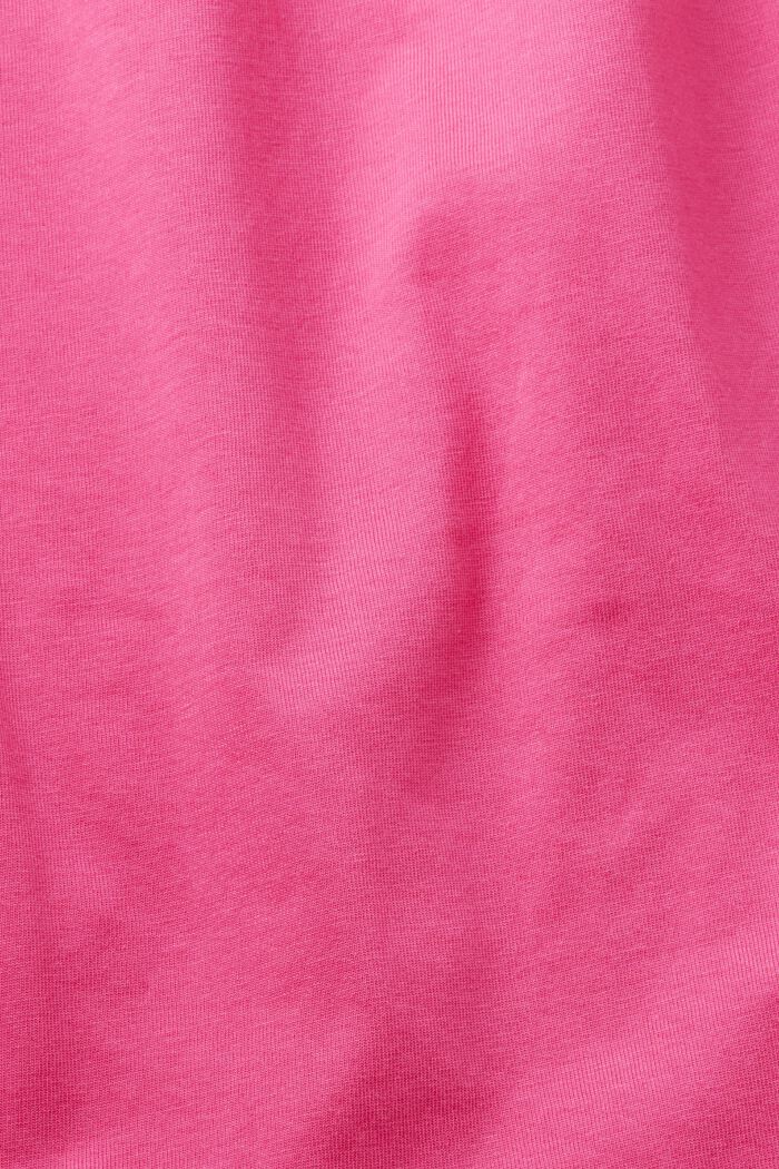 T-shirt z nadrukiem serca, PINK FUCHSIA, detail image number 4