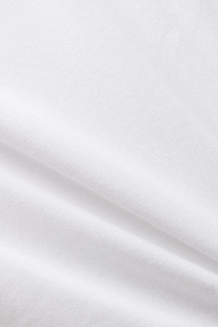 Koszulka z łódkowym dekoltem, WHITE, detail image number 4