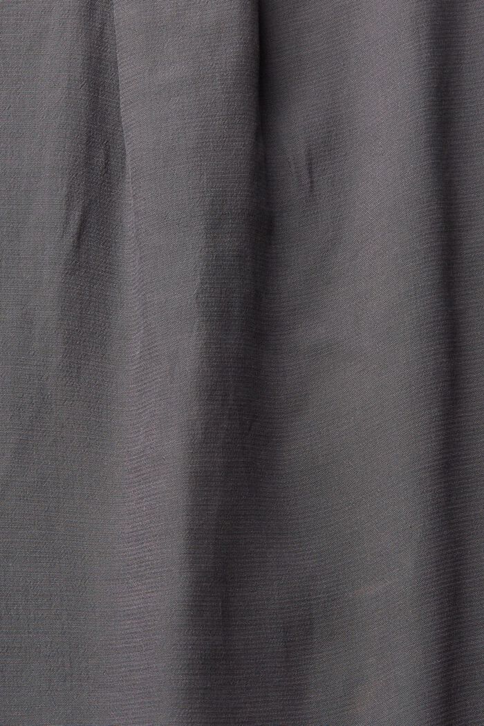 Bluzka z dekoltem w serek, LENZING™ ECOVERO™, ANTHRACITE, detail image number 1
