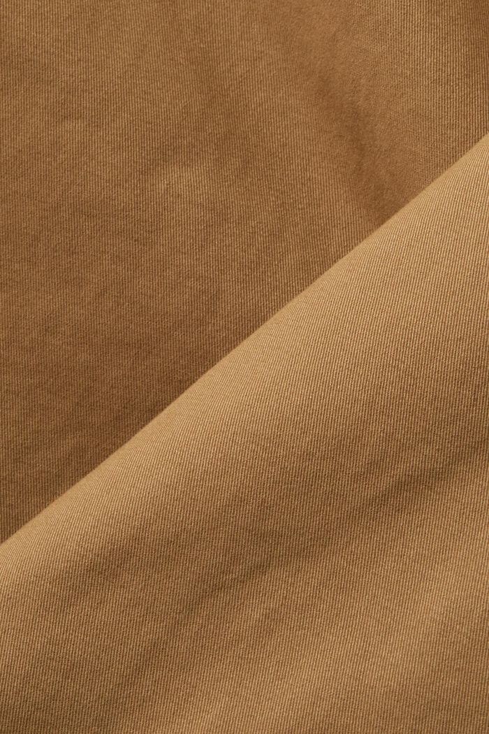 Spodnie chino z twillu bawełnianego, slim, CAMEL, detail image number 5