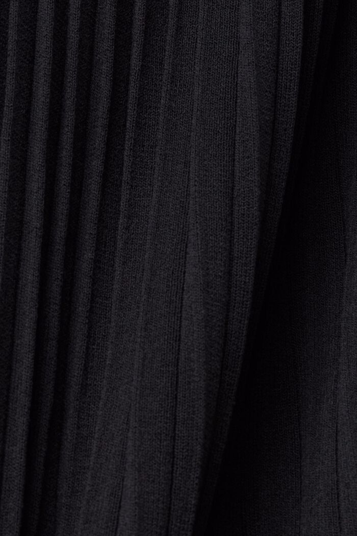 Plisowana spódnica midi, BLACK, detail image number 5