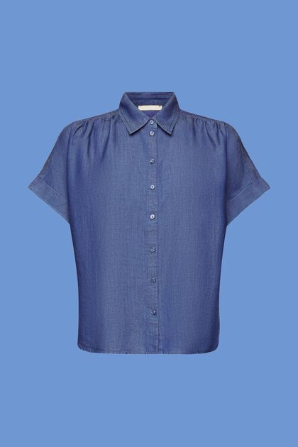 Oversizowa bluzka koszulowa, TENCEL™