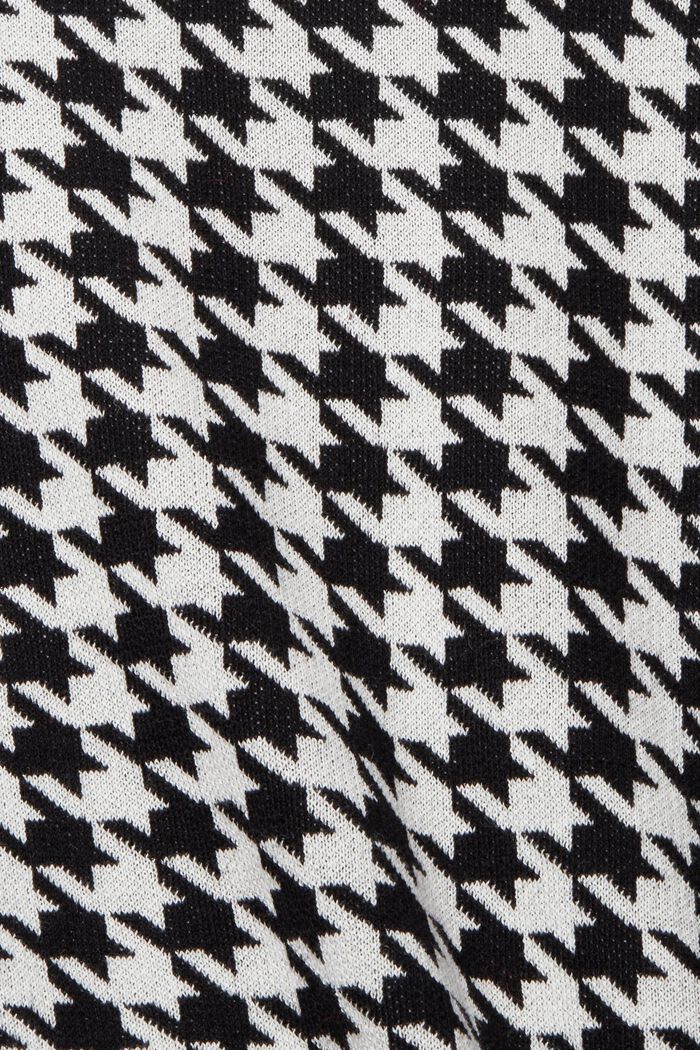 Sweter w kratkę pepitkę, BLACK, detail image number 6