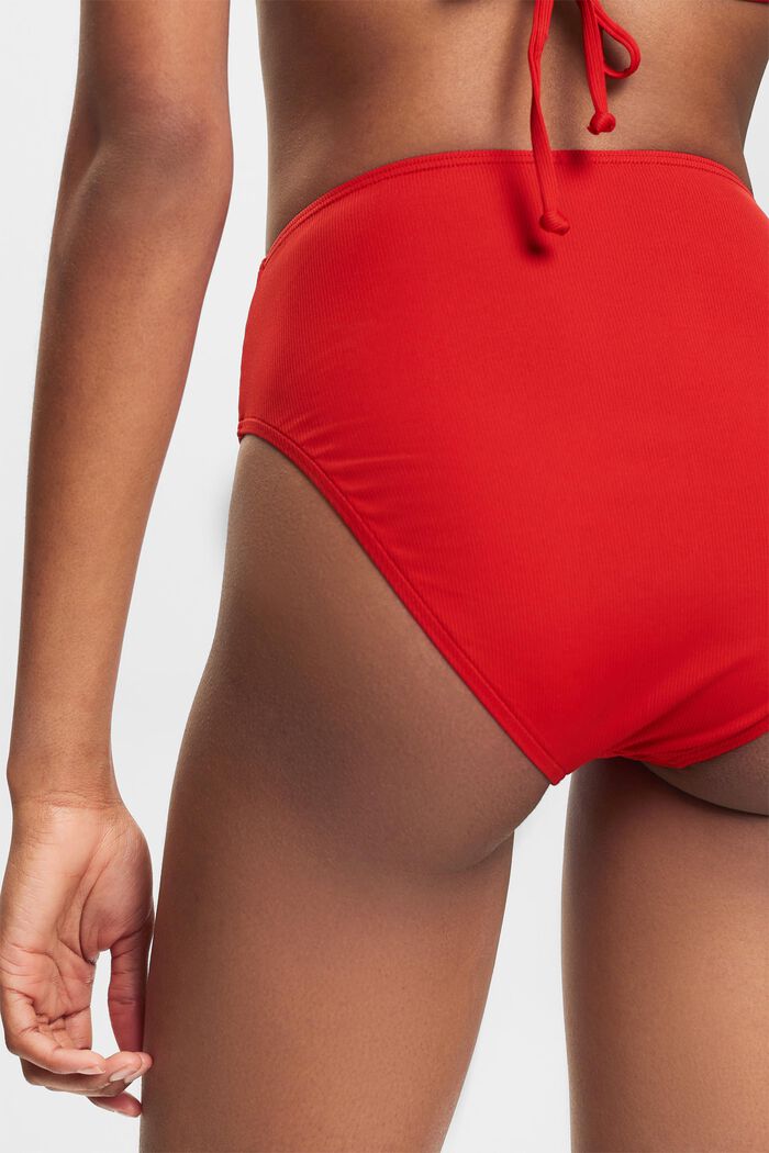 Dół od bikini ze średnim stanem, DARK RED, detail image number 1