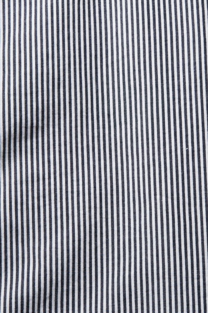 Koszula w paski z bawełnianej popeliny, NAVY, detail image number 4