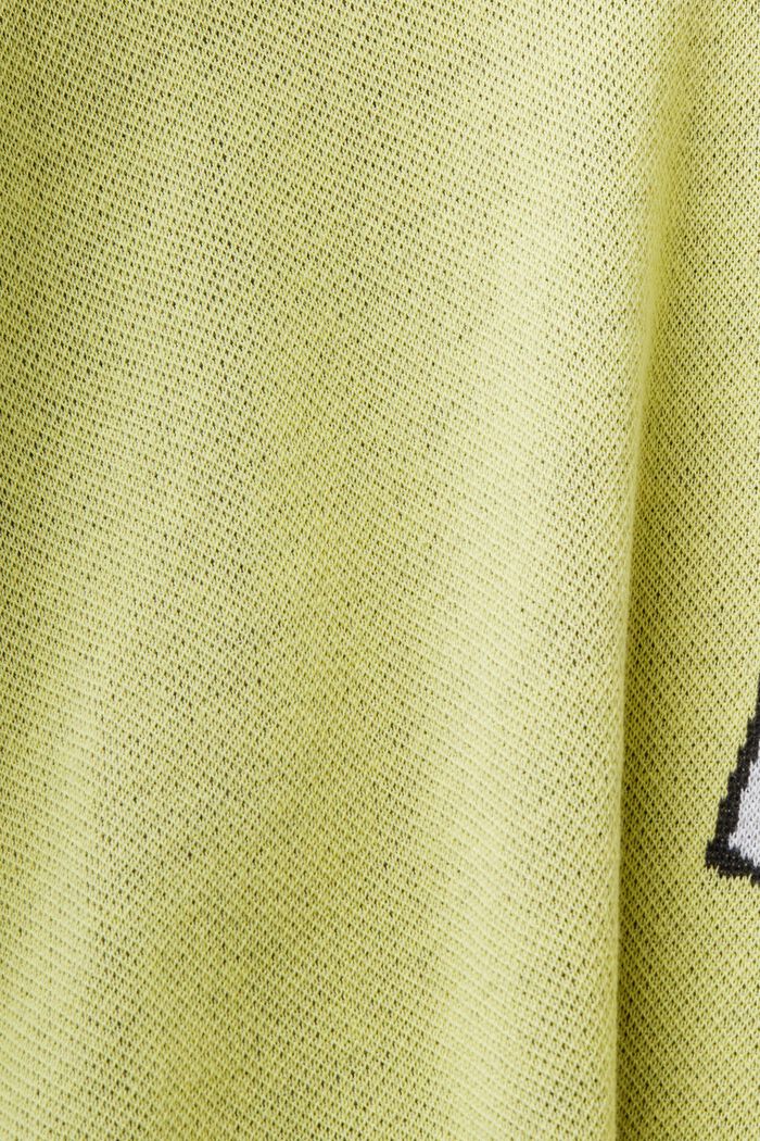 Żakardowa koszulka polo z logo, PASTEL YELLOW, detail image number 5