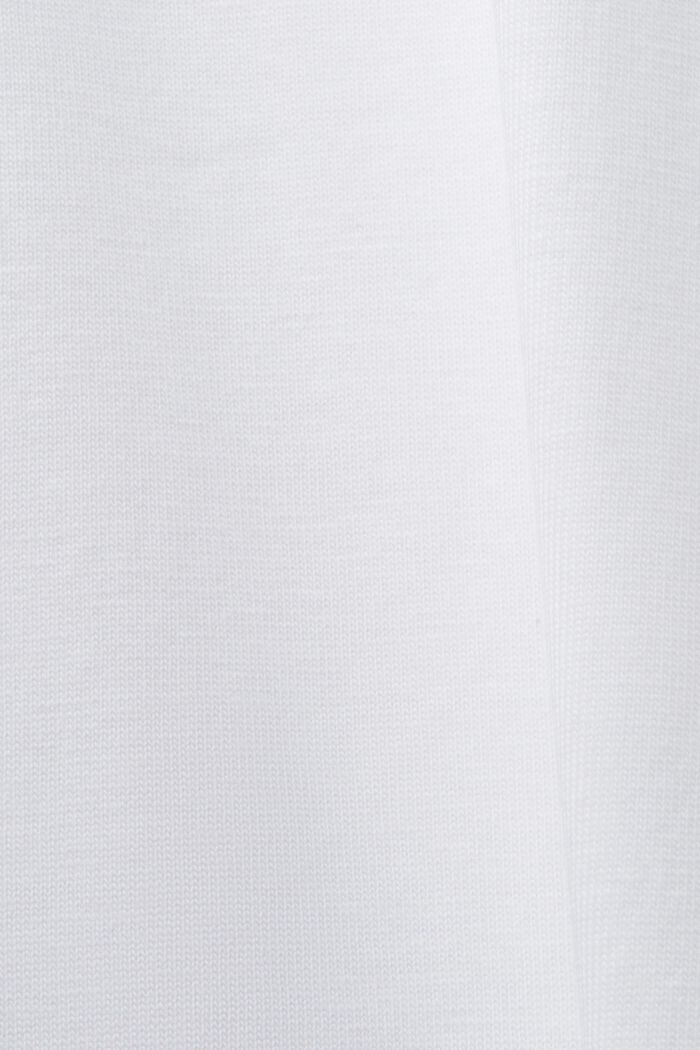 PLUS SIZE Bawełniany T-shirt z nadrukiem z przodu, WHITE, detail image number 1