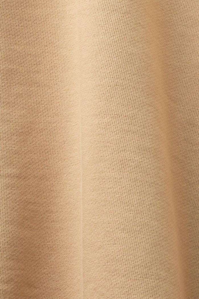 Bluza oversize z kapturem i nadrukiem, unisex, BEIGE, detail image number 7