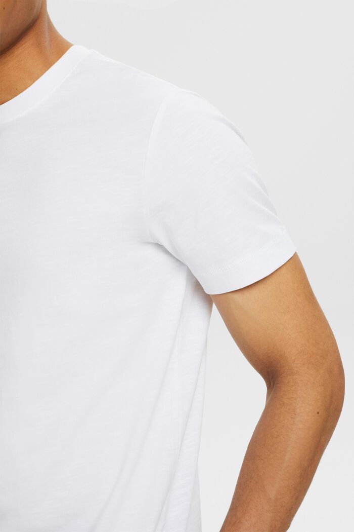 Węzełkowy T-shirt, WHITE, detail image number 3