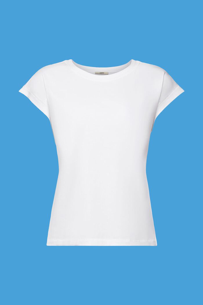 T-shirt z bawełny, WHITE, detail image number 6