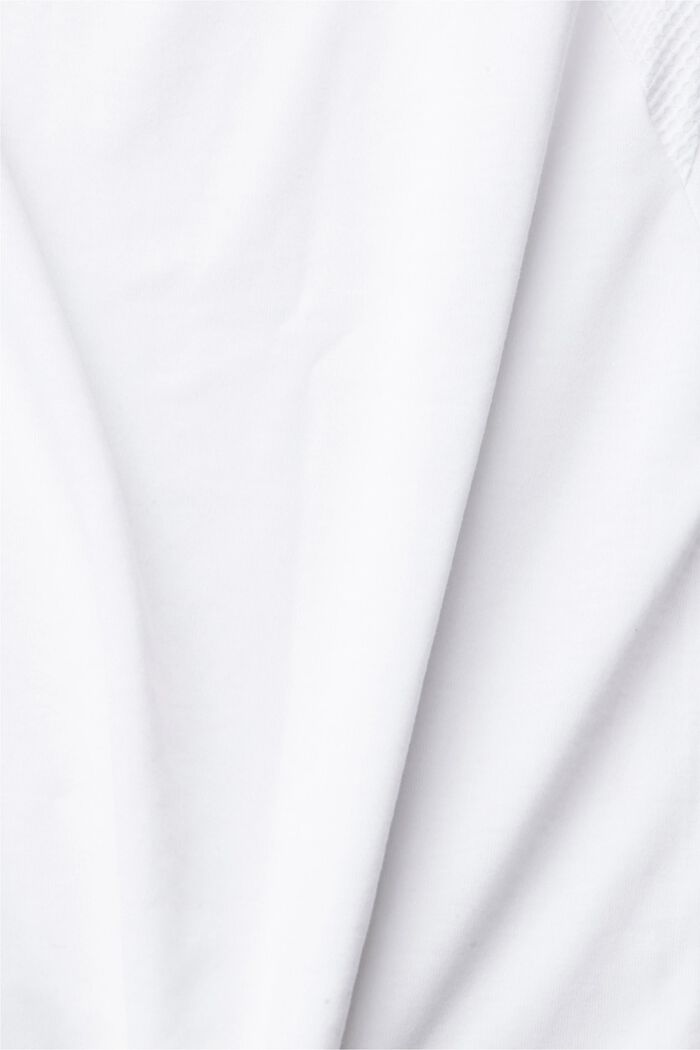 T-shirt z wstawkami z siateczki, LENZING™ ECOVERO™, WHITE, detail image number 4