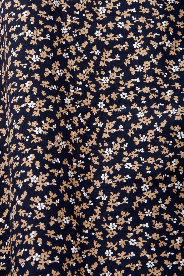 Wzorzysta koszula bawełniana, fason slim fit, NAVY, detail image number 4