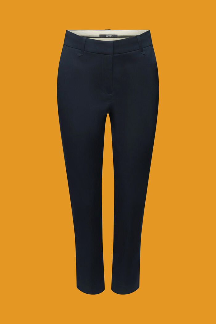 Spodnie slim fit z wysokim stanem, NAVY, detail image number 6