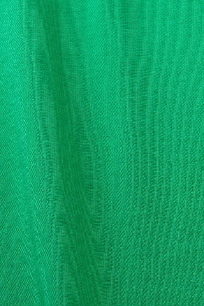 T-shirt z okrągłym dekoltem z dżerseju, NEW GREEN, detail image number 4