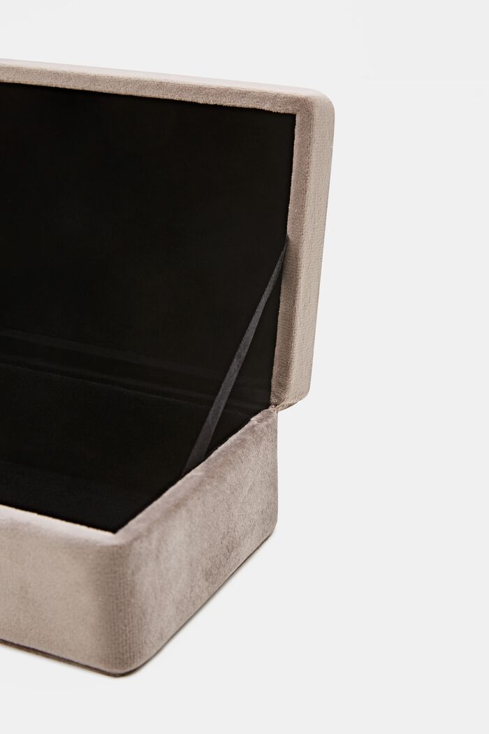 Aksamitne pudełka z pokrywką, BEIGE, detail image number 2