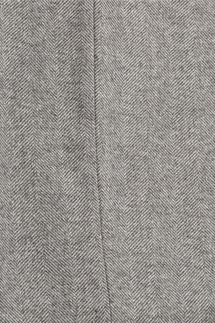 Z wełną: Spodnie w jodełkę, ANTHRACITE, detail image number 1