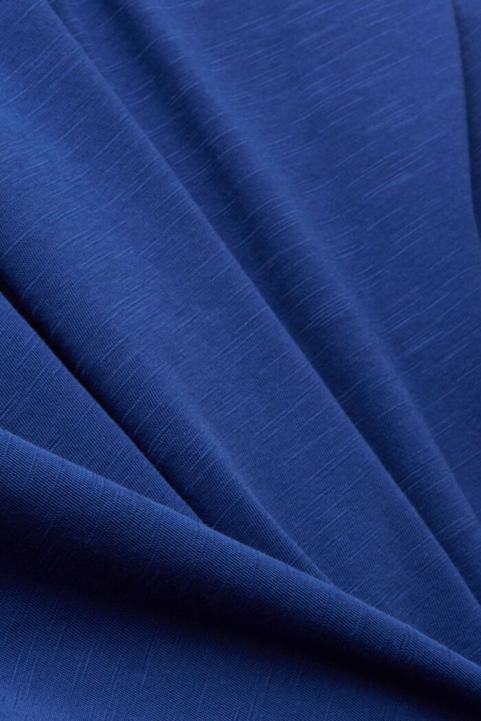 Koszula nocna z węzełkowej bawełny, DARK BLUE, detail image number 4